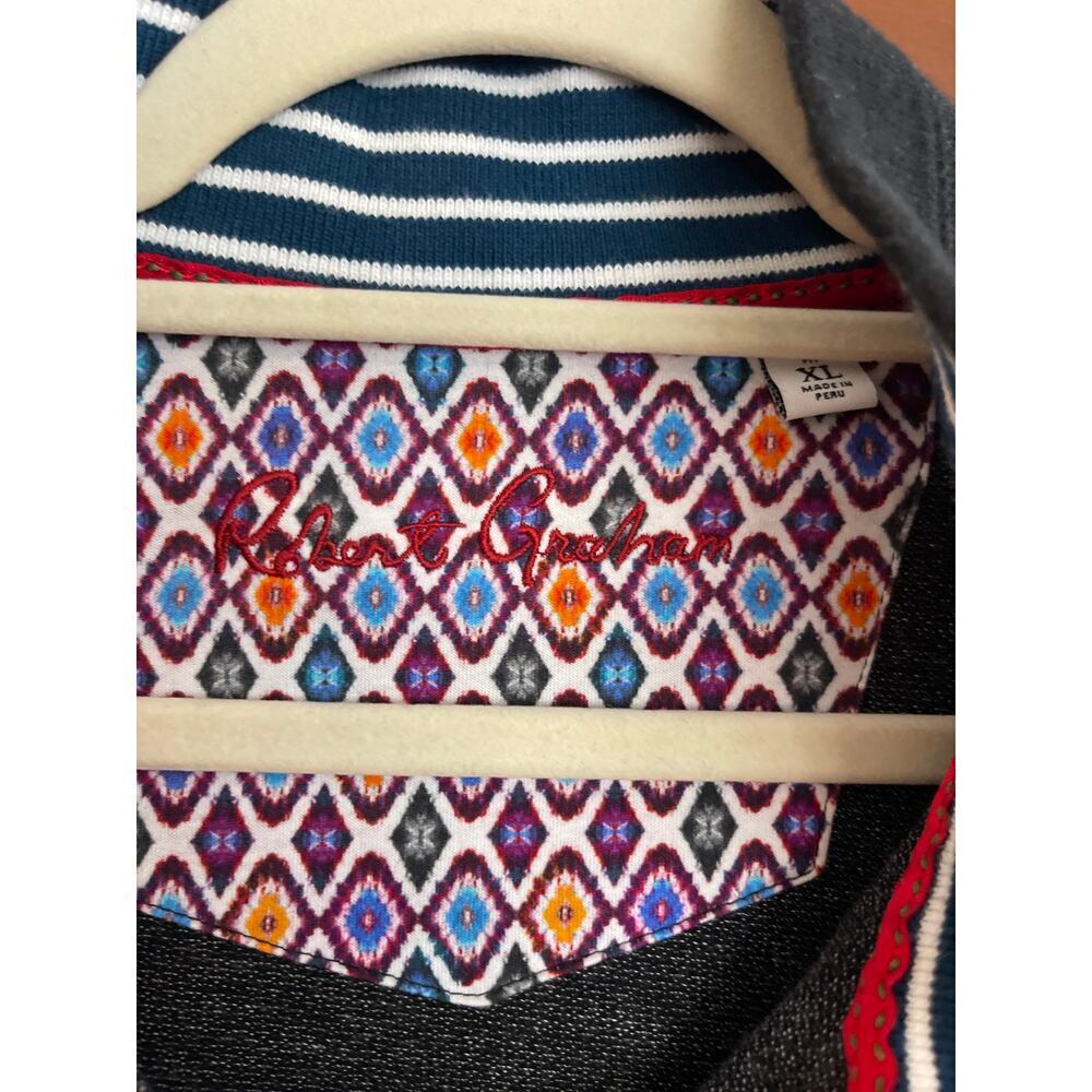 Robert Graham 1/2 zip pullover XL - Picture 3 of 6
